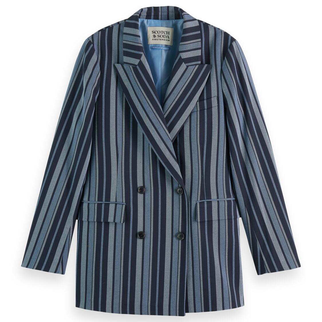 Scotch & Soda Fitted Db Striped Blazer